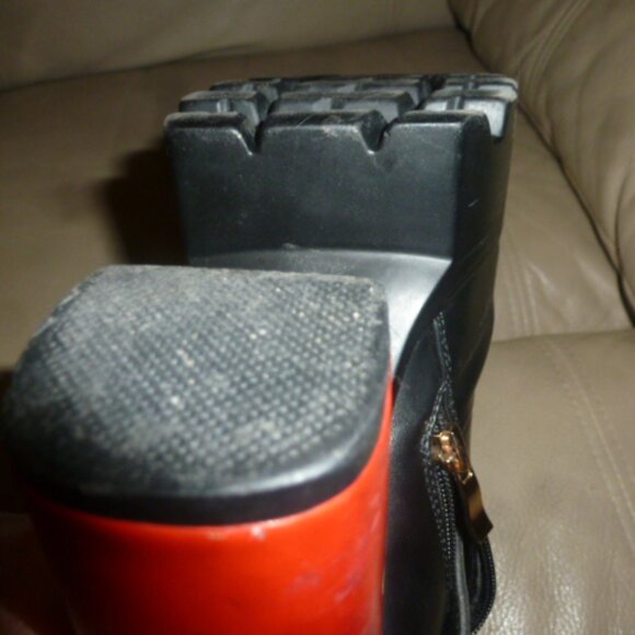 LAMODA Black Platform Ankle Boots – Flame Heel Design – EU 37 - Picture 12 of 16